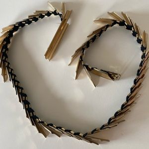 Vintage gold snake chain belt 70s 80s glam